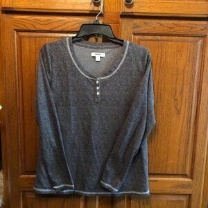 Sonoma Sleepwear top for Women Long Sleeved Gray size M